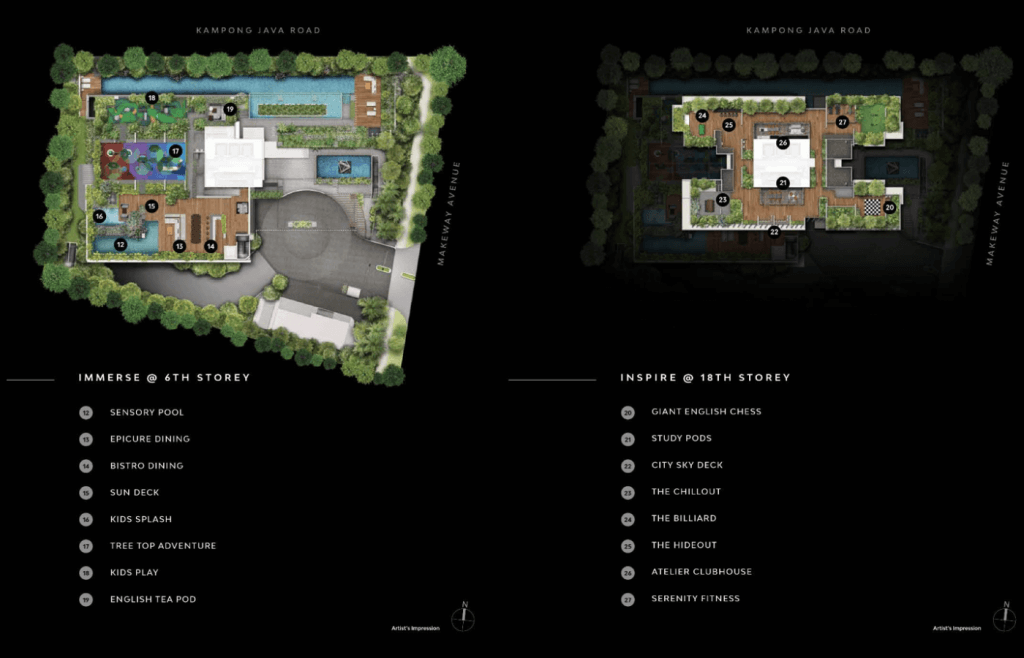 The Atelier Condo Singapore Site Plan 6th and 18th Storeys