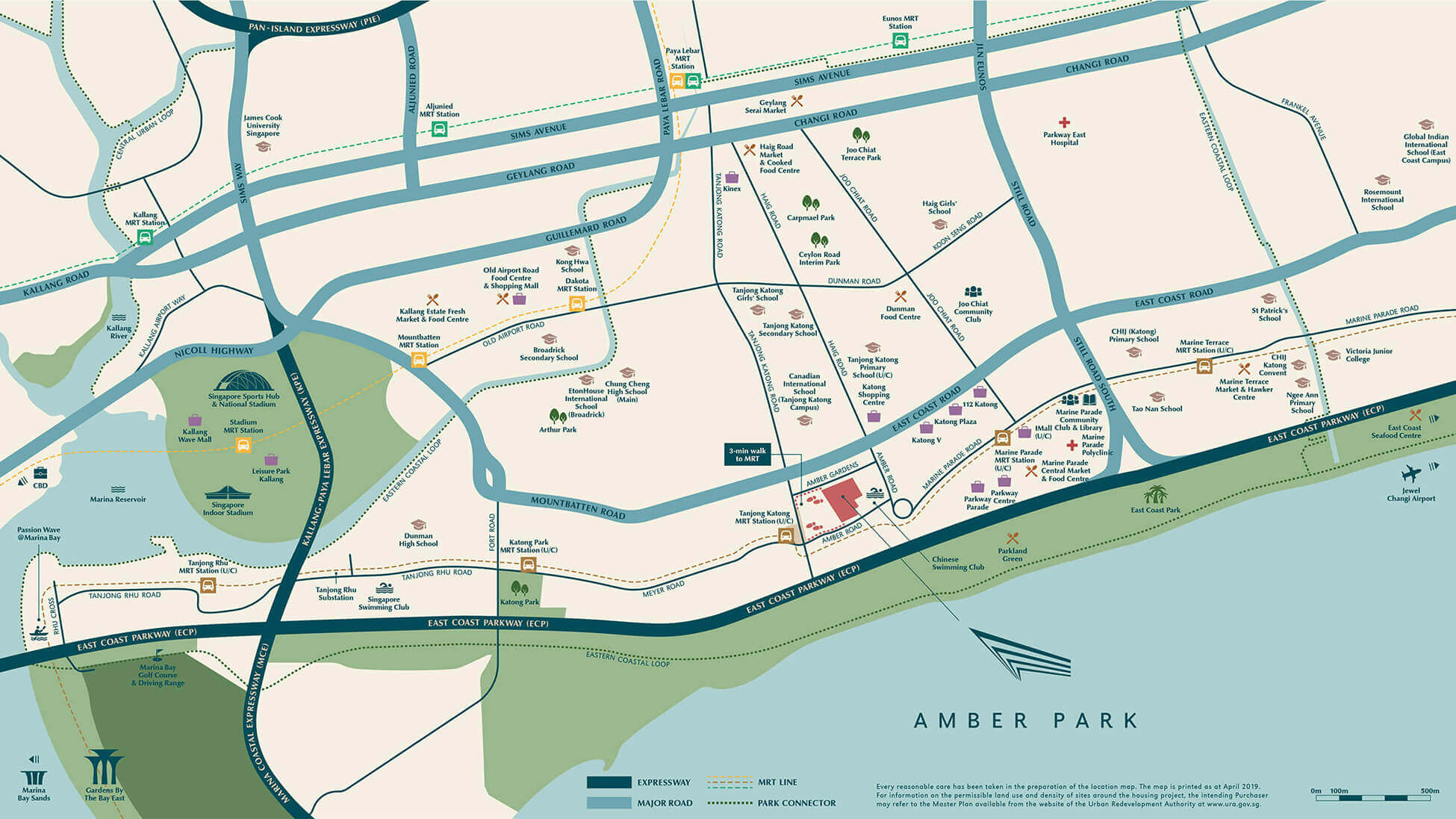 Amber Park New Condo Launch Location Map