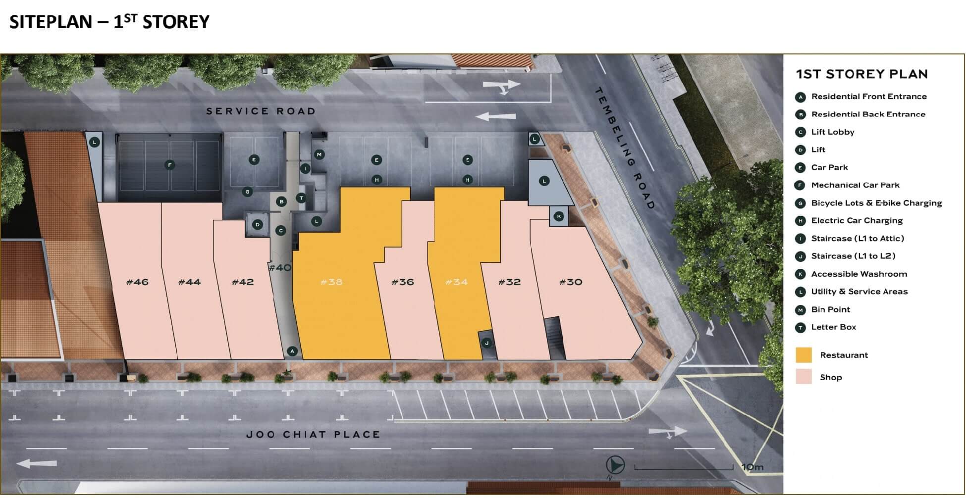 Atlassia Condo Singapore Site Plan 1st Storey