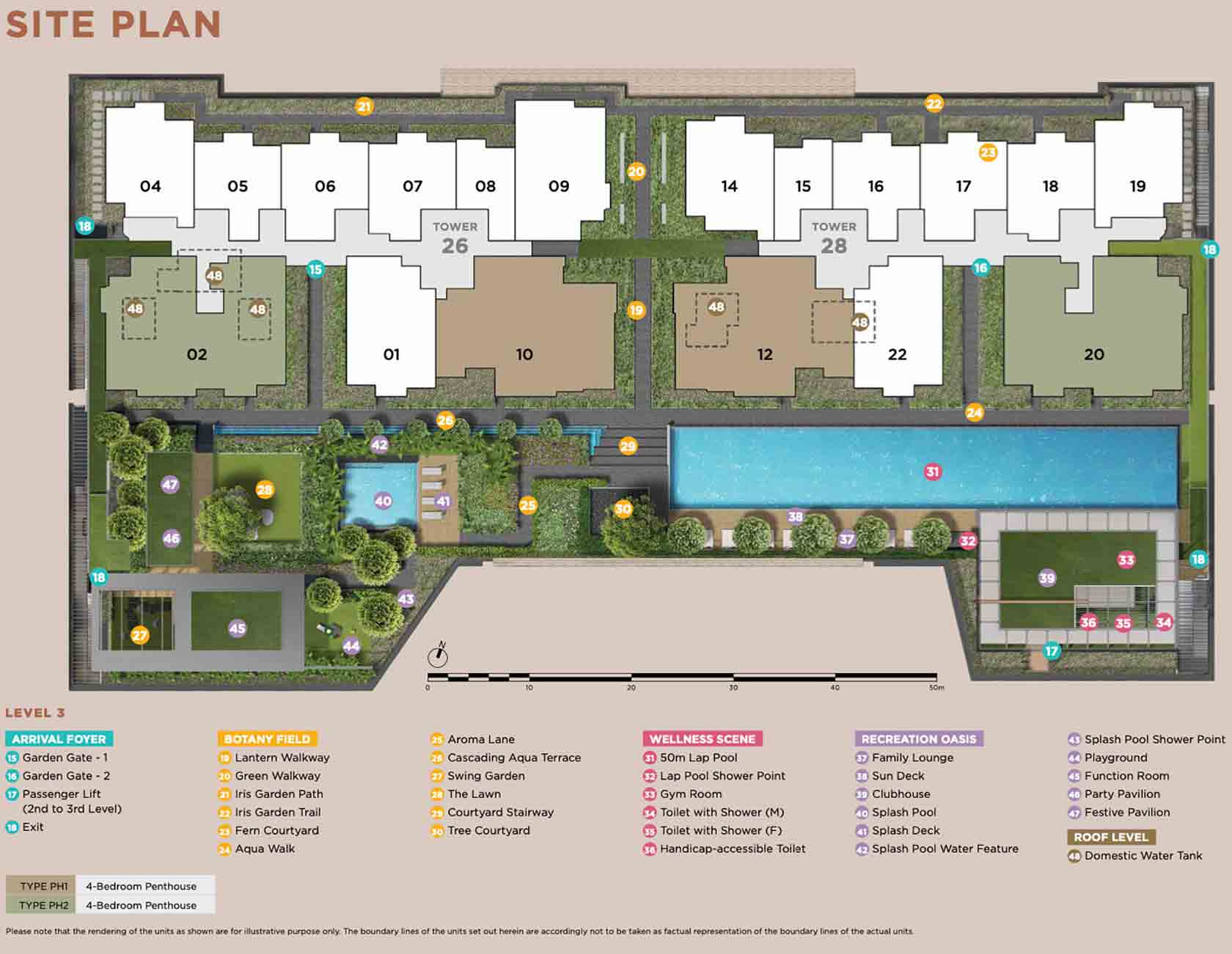 Sceneca Residence Condo Launch Site Plan Penthouse