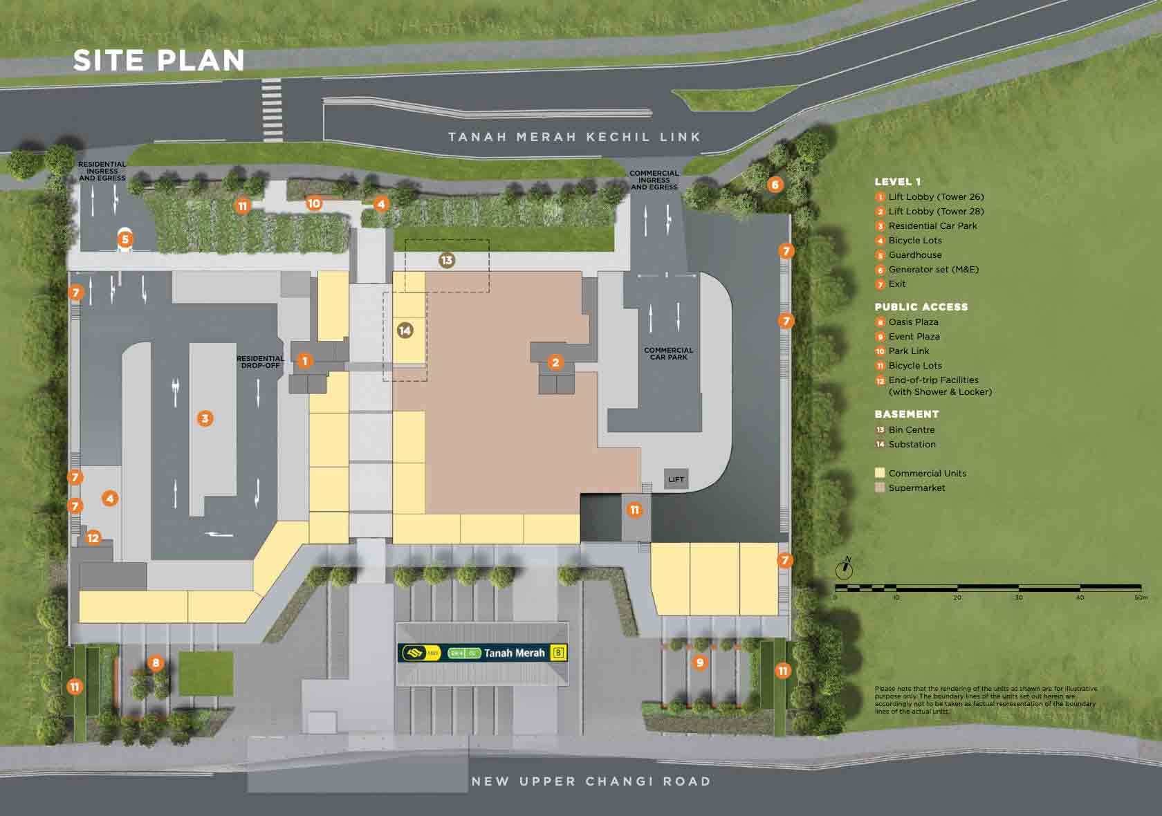 Sceneca Residence New Condo Site Plan Level 1